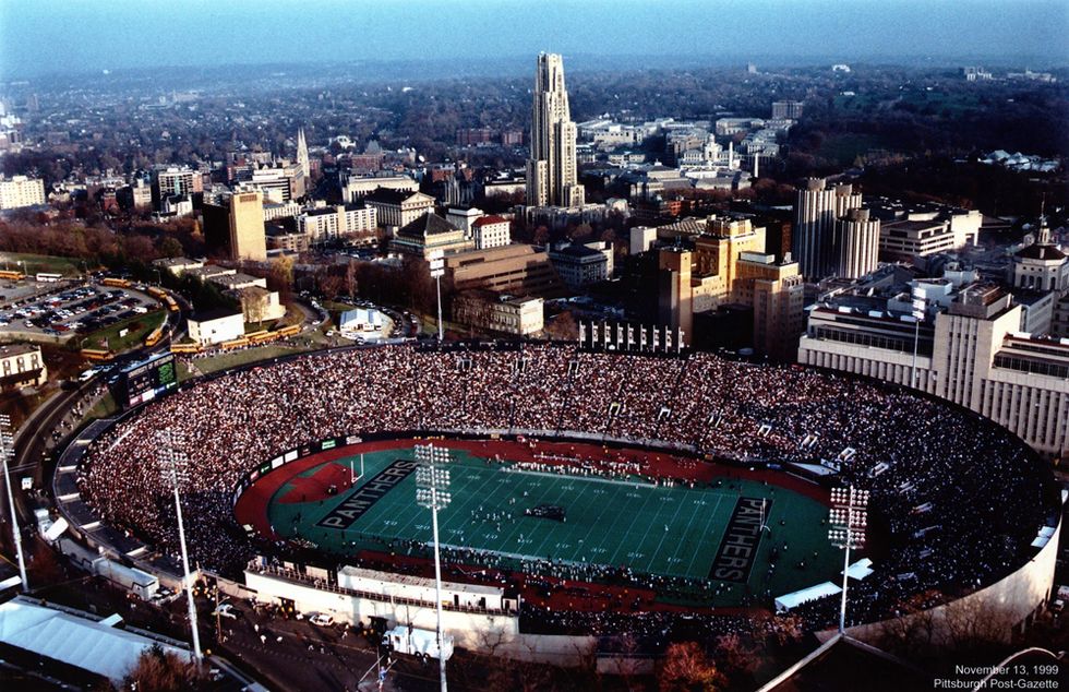 Pitt Stadium and a secluded Bellevue field helped keep the Steelers in  shape during 1982 strike