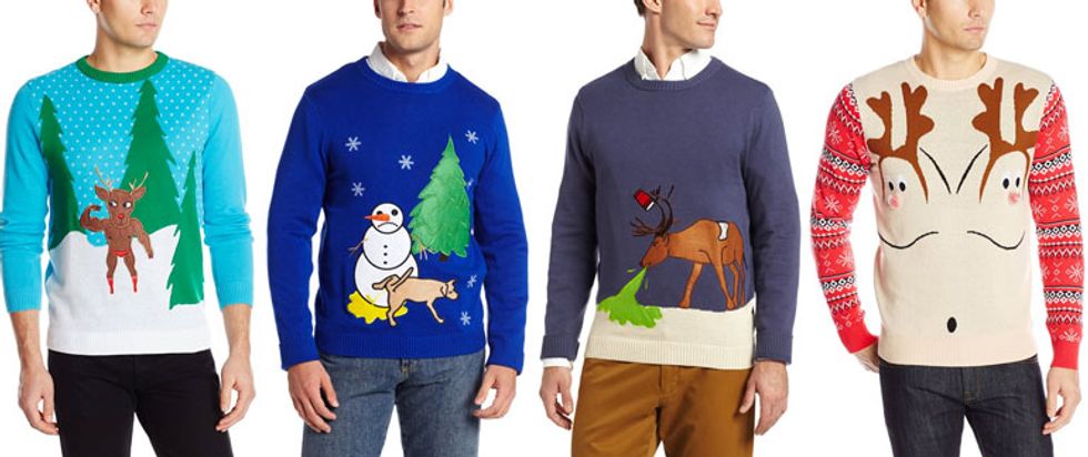 11 Celebrities "Sleighing" The Tacky Christmas Sweater Game