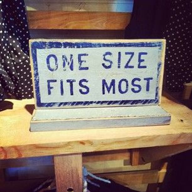 One Size Does Not Fit All Symbol. Concept Words One Size Does Not