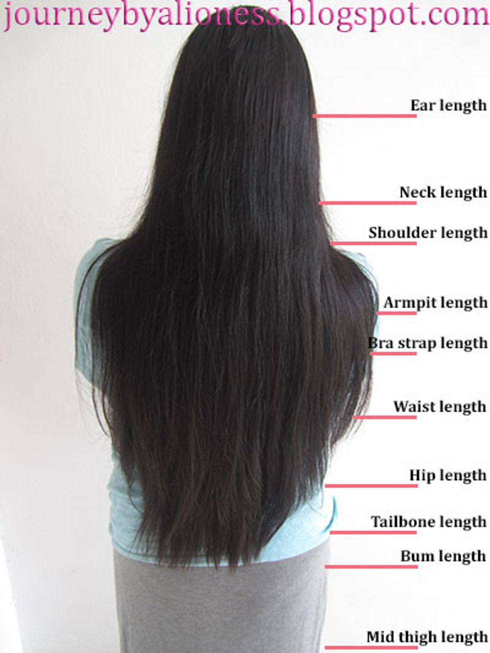 hip length hair with layers