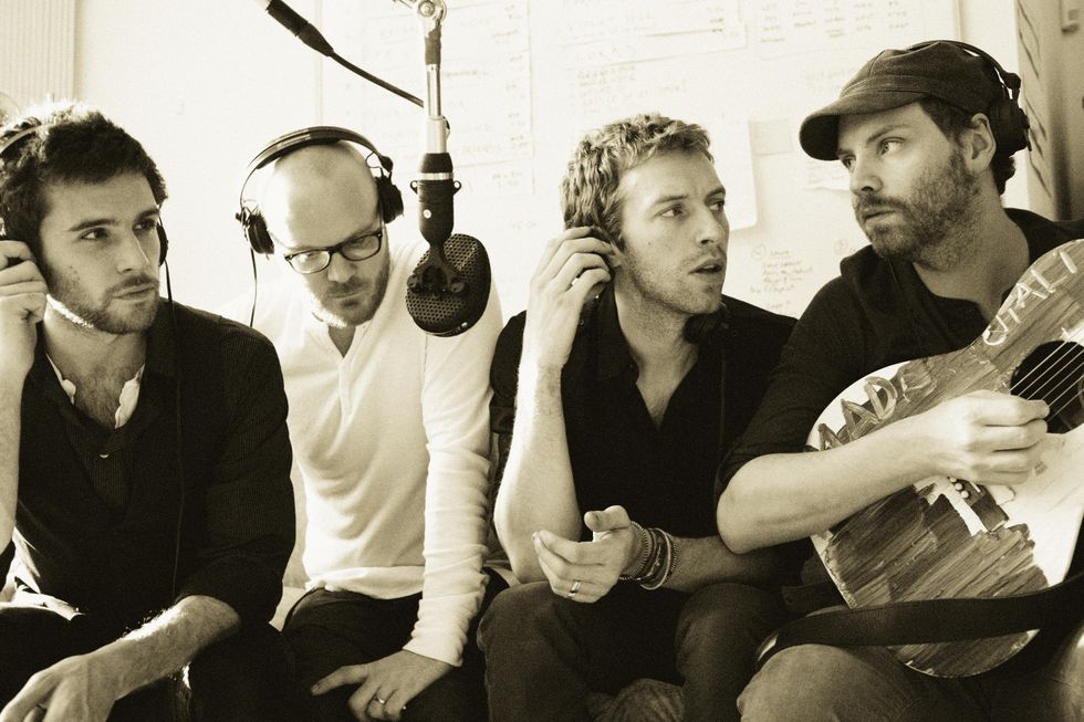 Coldplay Xtra - Will Champion & Jonny Buckland visiting