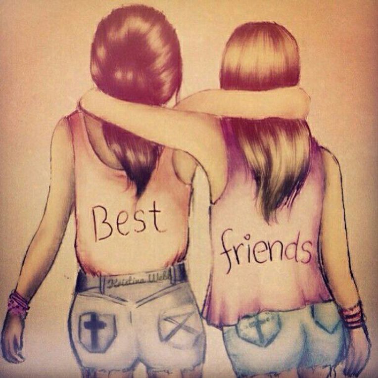 best friend drawings quotes