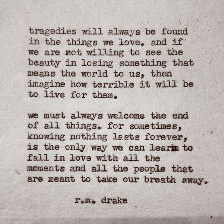 You Are Not Going To Find The perfect By R. M. Drake