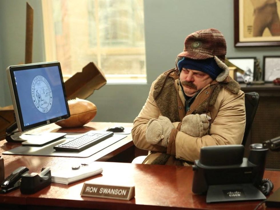 The 12 Steps Of Winter Break, As Told By Ron Swanson