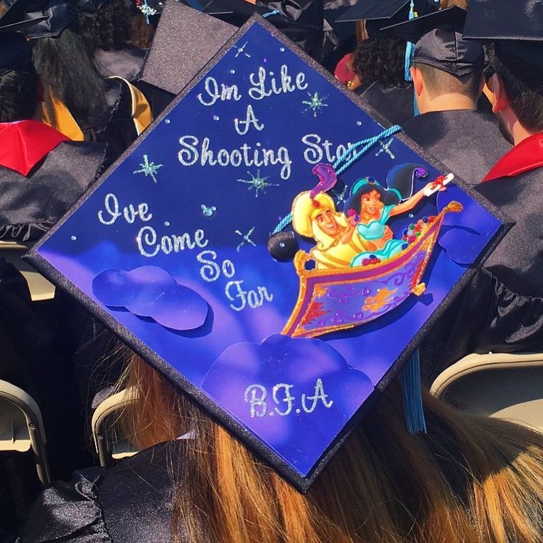 high school graduation cap decoration disney