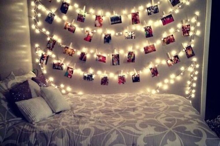 tumblr bedrooms christmas lights