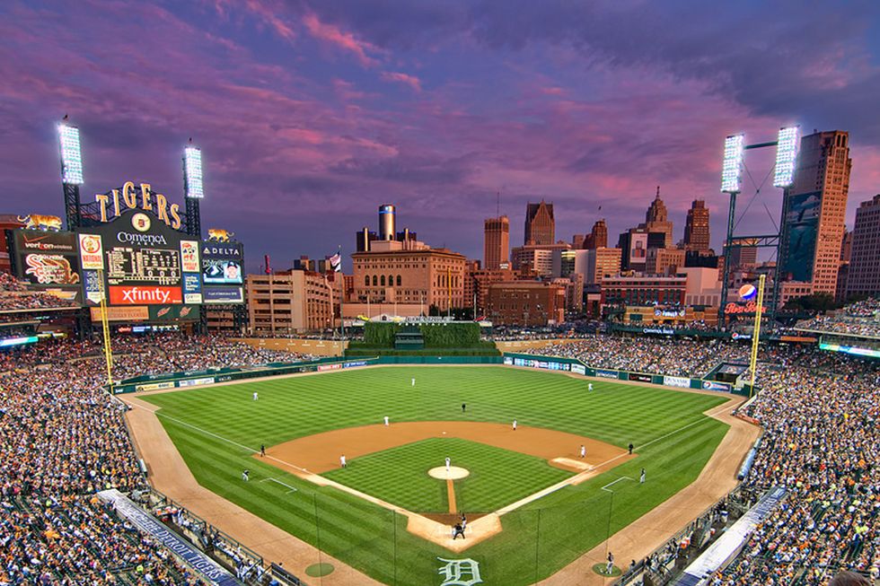 Comerica Park  Detroit tigers baseball, Pure michigan, Water theme park