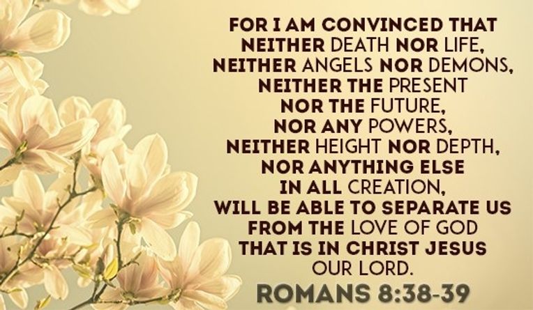 Crossroads Christian Fellowship - One thing remainsYour love never fails,  never gives up, never runs out on me! . Romans 8:35-39 NLT Can anything ever  separate us from Christ's love? Does it