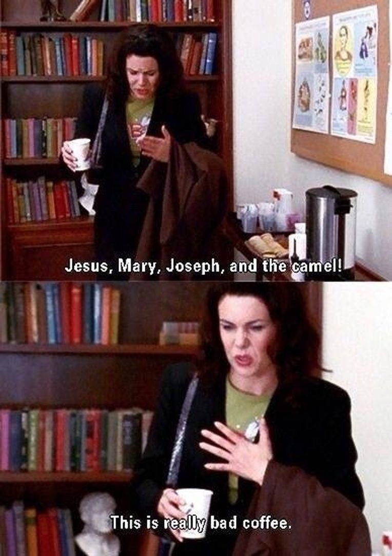 Gilmore Girls - First I drink the coffee Water Bottle by Quote