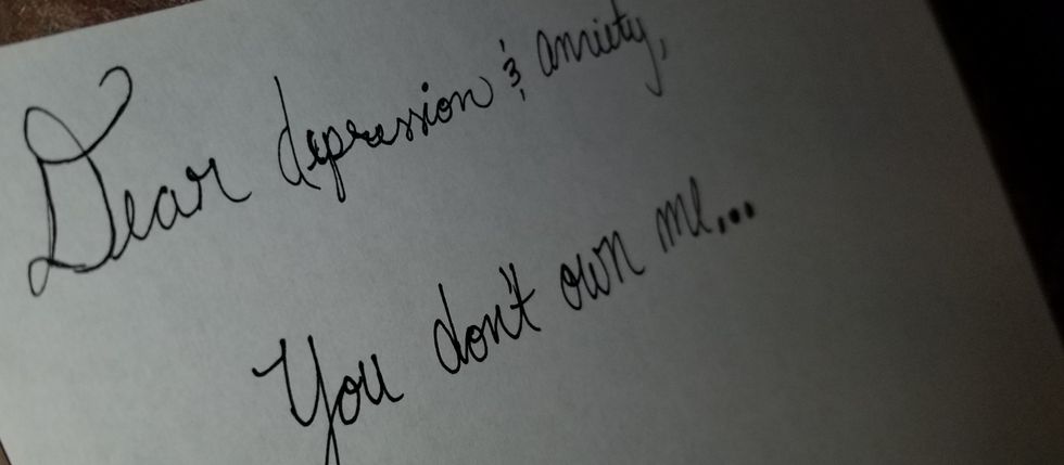 An Open Letter to Depression and Anxiety