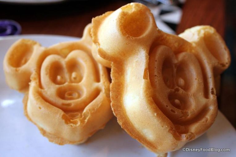 Chocolate Chip Mickey Mouse Waffles - using Disney Parks' Recipe