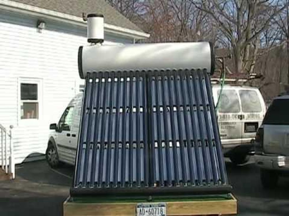 How a solar water heater works