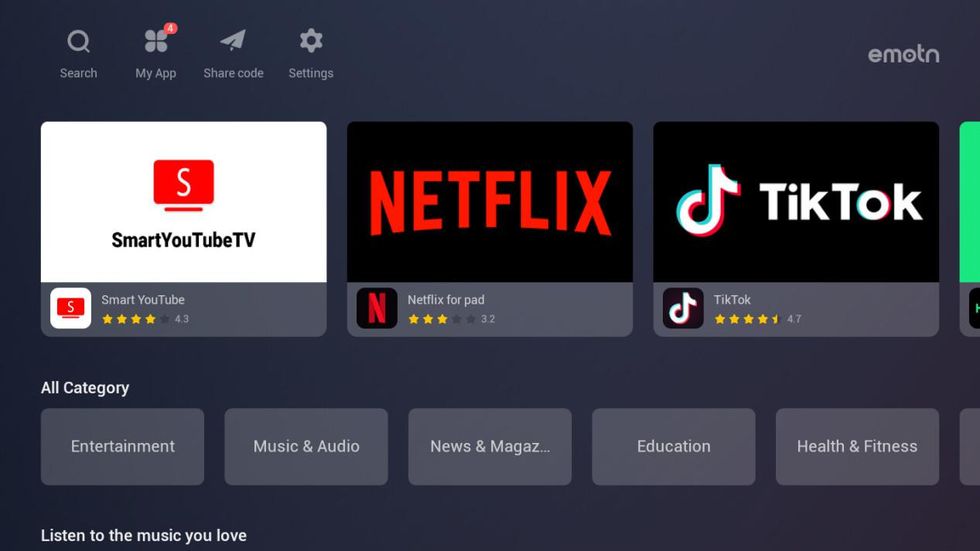 Emotn Store: the best app store for TV