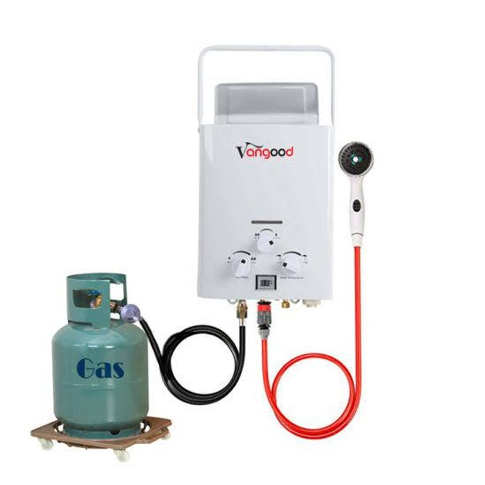 Water heater for a caravan park