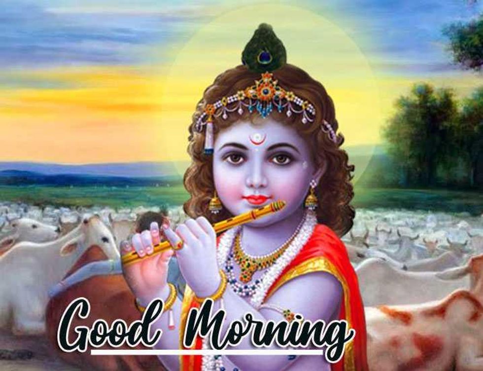 Krishna God Good Morning Images In HD