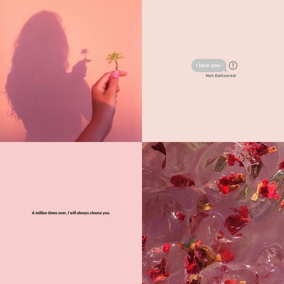 Choose some vibe aesthetic stuff and get a sad song to vibe to at