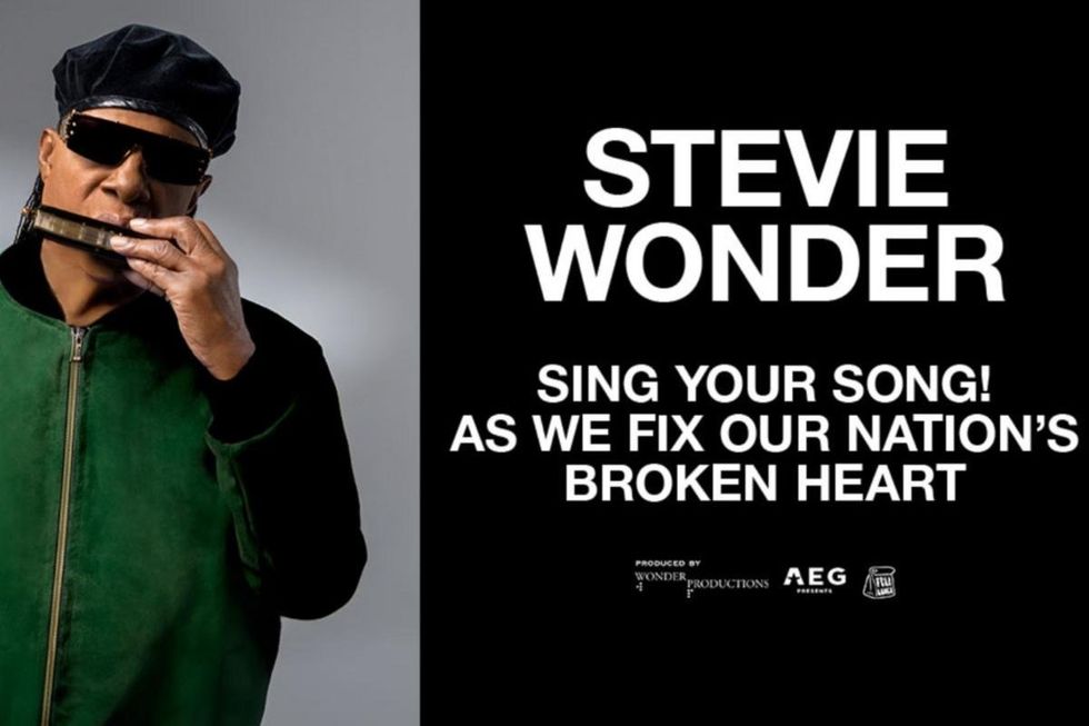 Stevie Wonder Announces 'Sing Your Song! As We Fix Our Nation’s Broken Heart' Tour