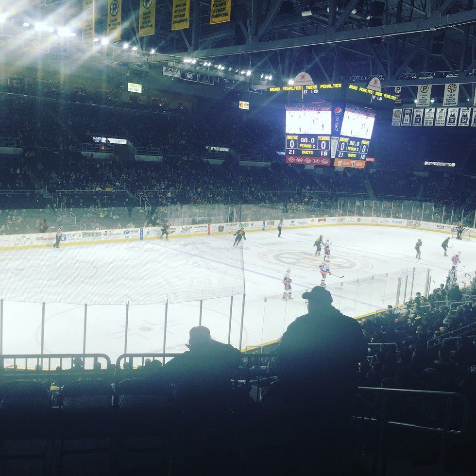 Regis Glee Club Sings at the Providence Bruins Game