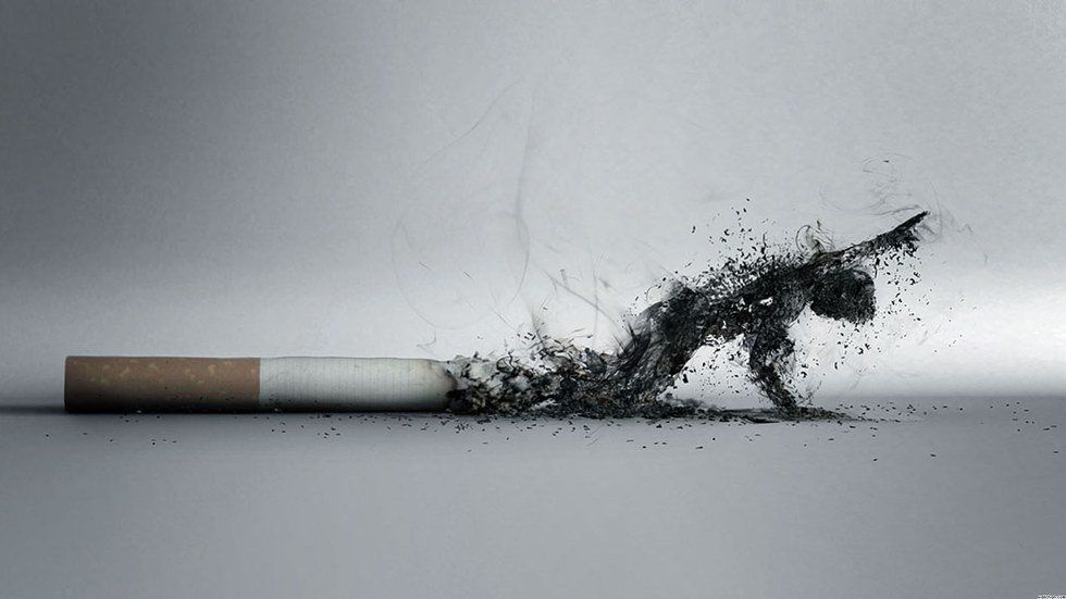 Poem: One Last Drag of Her Cigarette