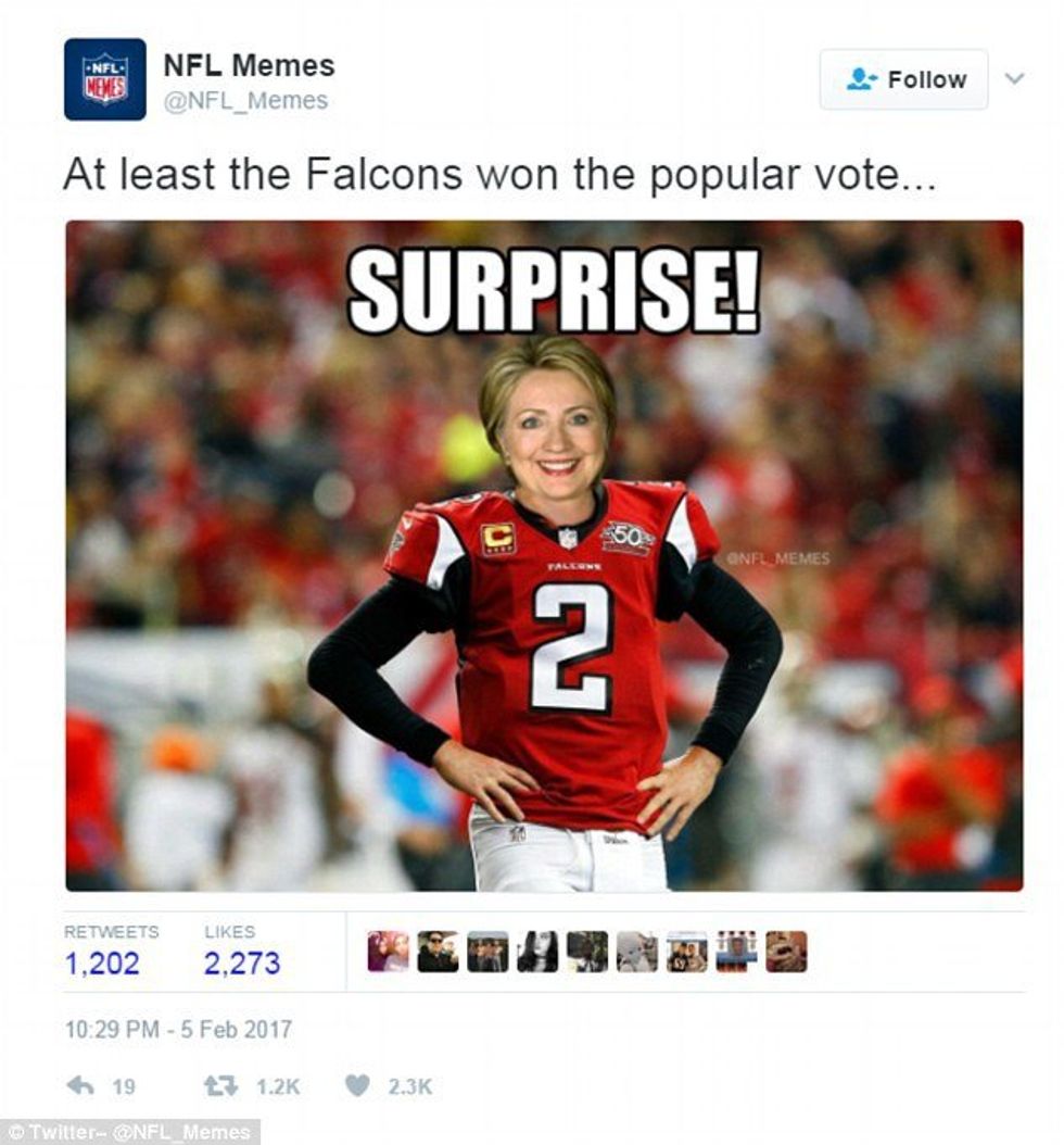 How Hillary Clinton And The Democrats Are Like The Atlanta Falcons