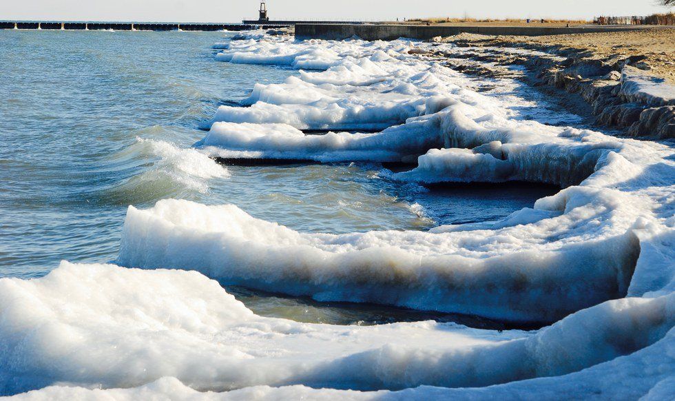 Frozen Winter Lake