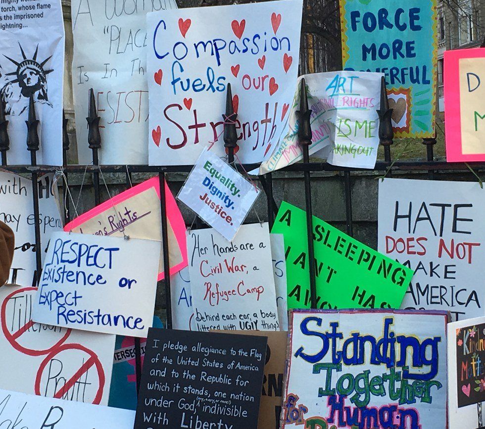 Coming Together At The Boston Women's March