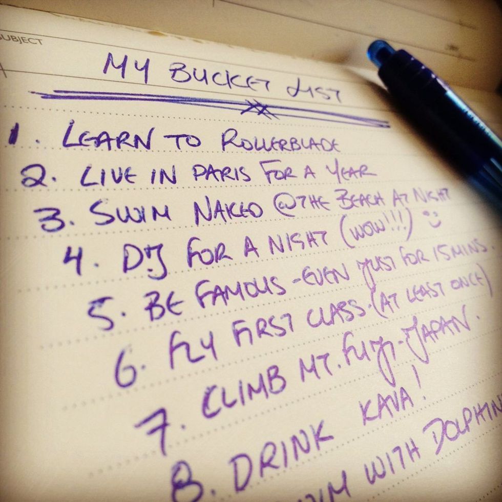 15 Things to Accomplish During my 20's