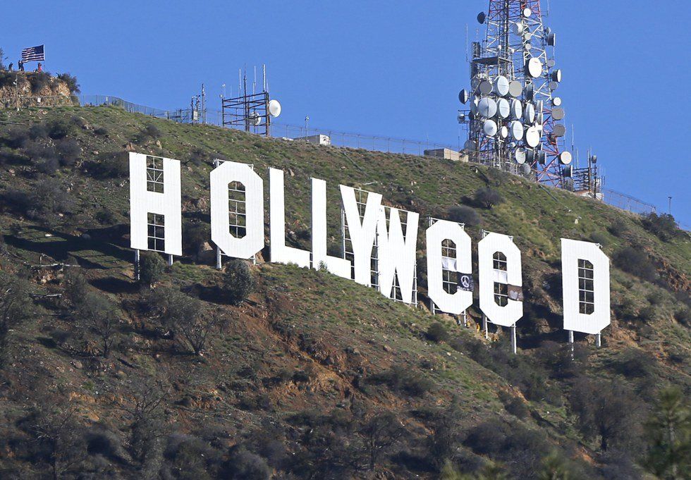 Hollywood Sign Vandalized