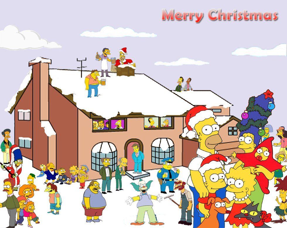 Winter Break told by the Simpsons