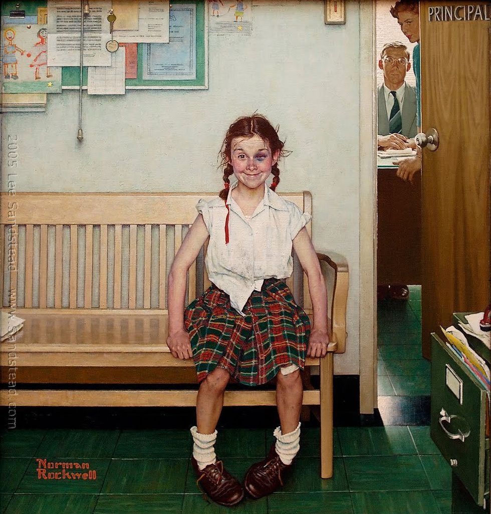 Norman Rockwell's "Girl With a Black Eye"