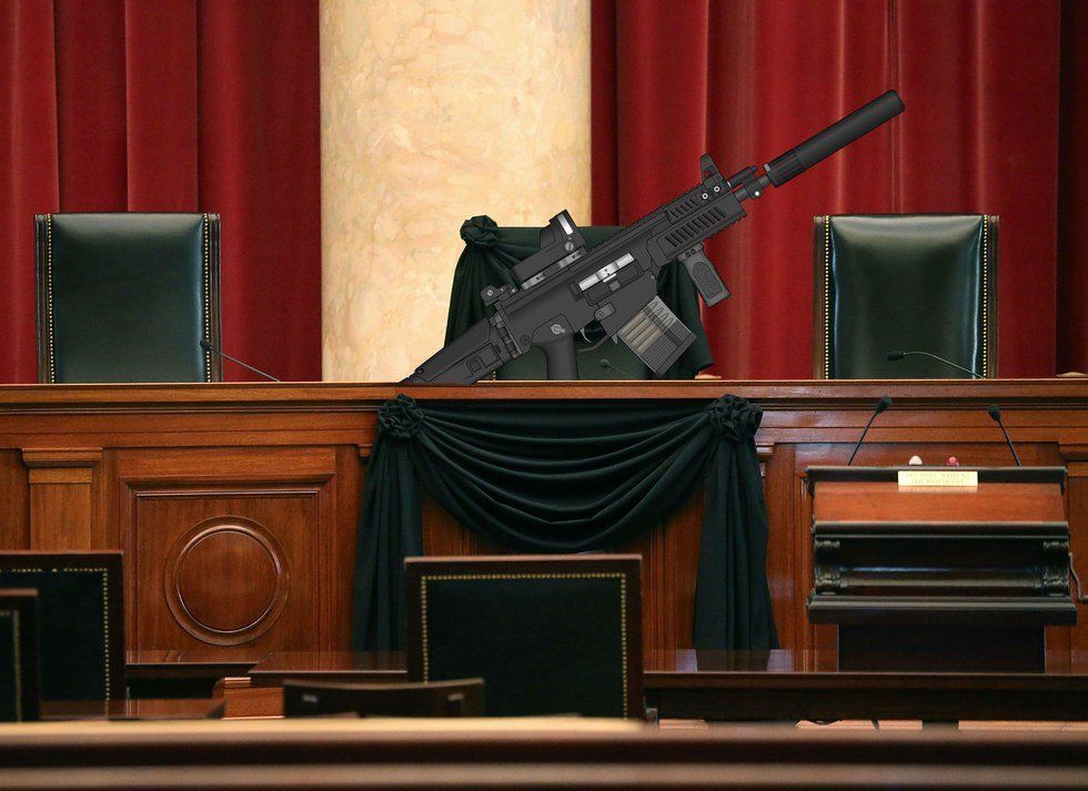 Trump Fills Supreme Court Vacancy With Fully Loaded Assault Rifle