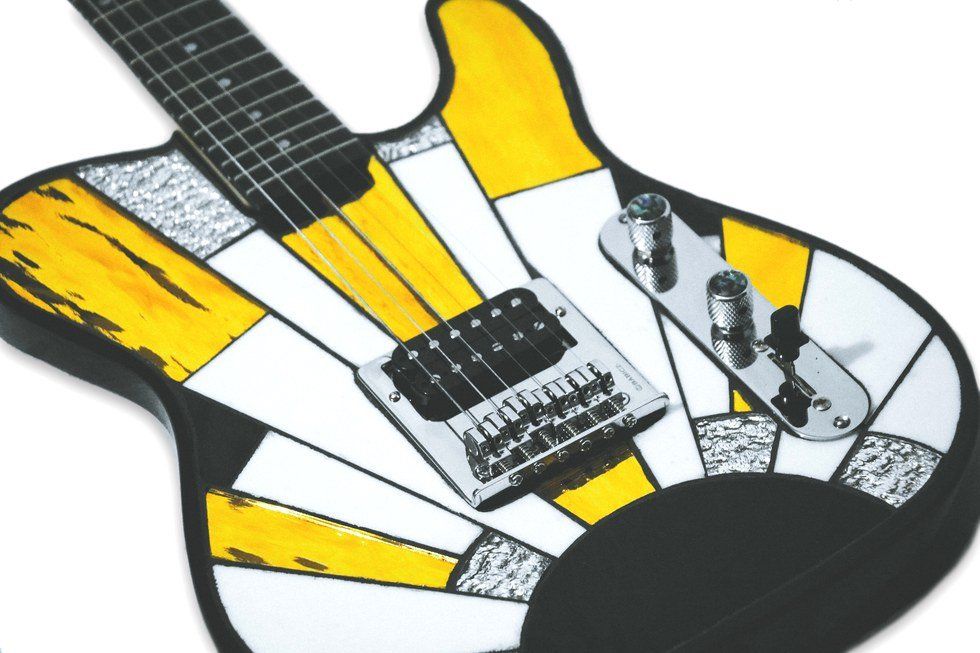 Brooklyn Musician Builds Stained Glass Guitar