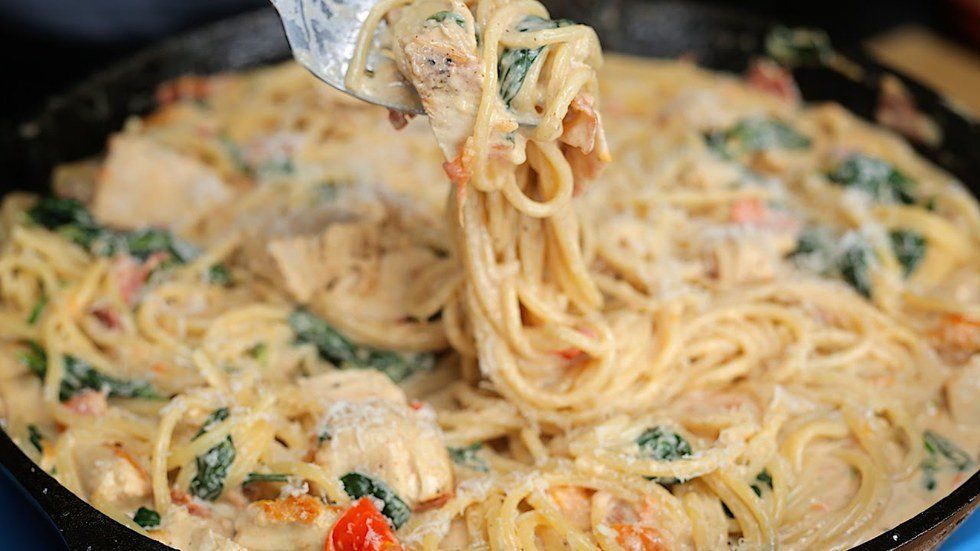 My Tale of Tuscan Chicken Spaghetti