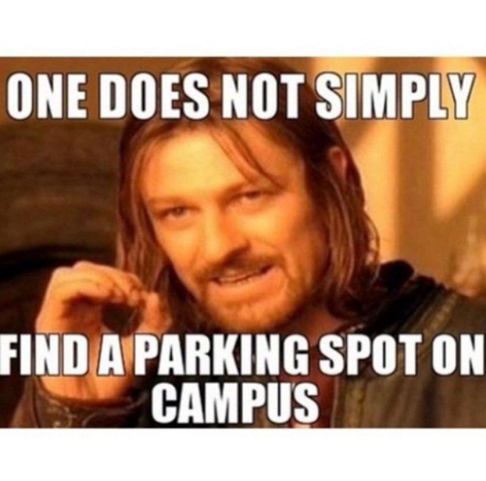 College Parking is the Real Nightmare