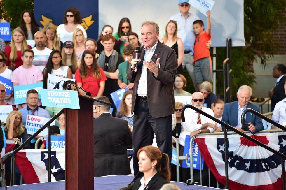 Tim Kaine Stops At Davidson