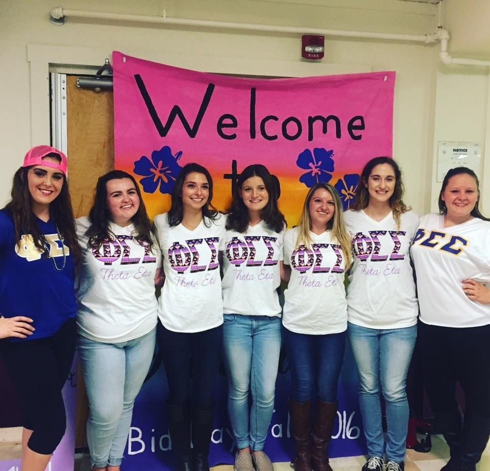 Phi Sigma Sigma Fall Bid Day 2016