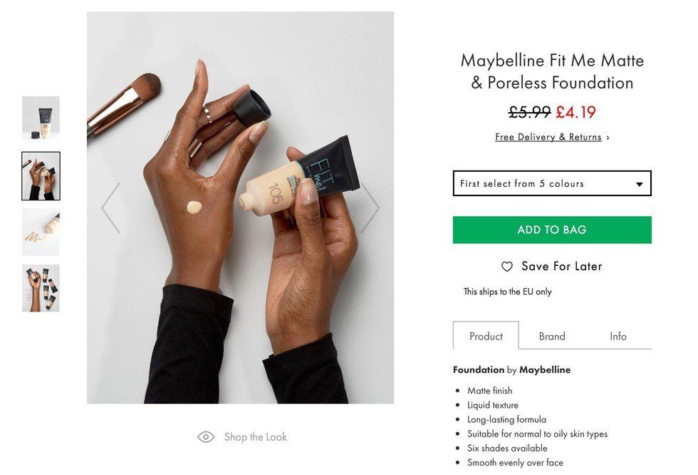 ASOS Uses Black Model's Hand For White Foundation