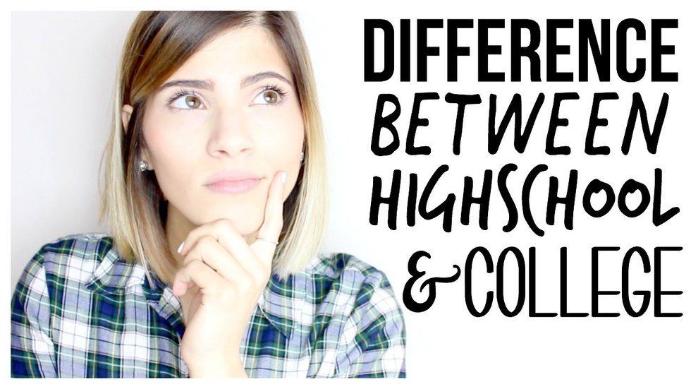 College vs High School: As Told By A College Freshman