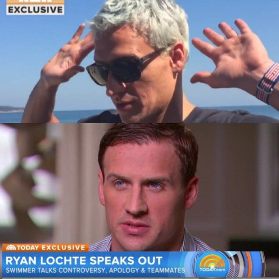 Are You Blonde Ryan Lochte or Brunette Ryan Lochte?