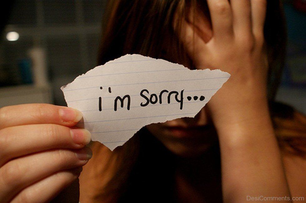 I'm Sorry For Being Sorry