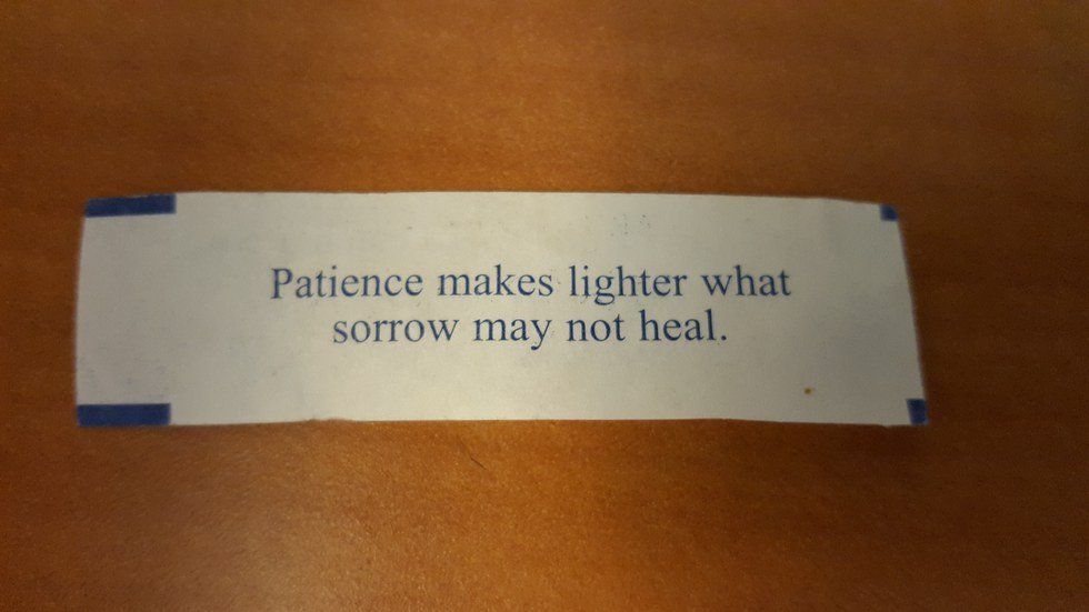 Patience Makes Lighter What Sorrow May Not Heal