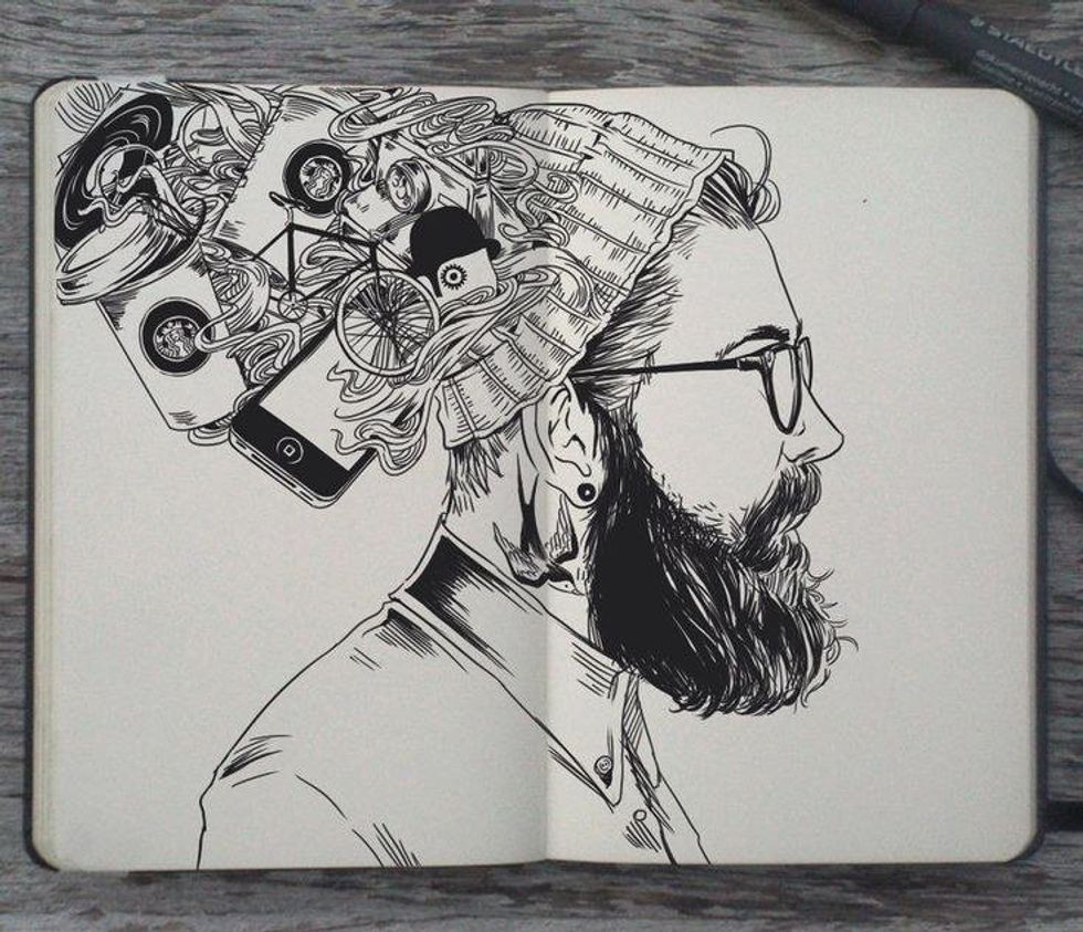 Head Of A Hipster