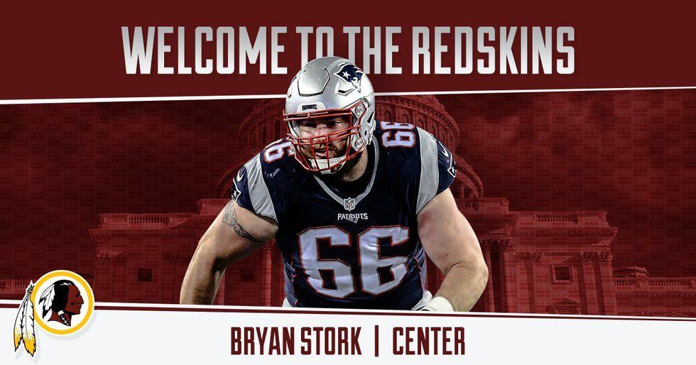 ​Patriots Trade Bryan Stork To The Skins