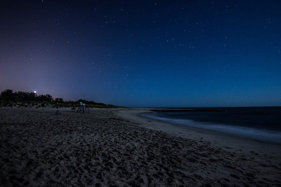 Fear Of The Dark Admist The Stars, The Moon And Lights Of New York City