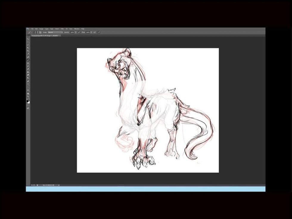 Speed paint: Egyptian Serpopard