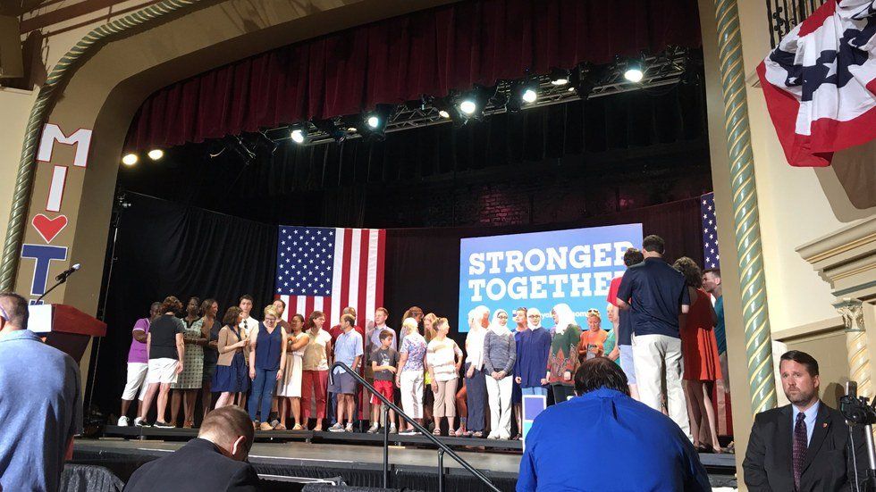 Tim Kaine's Visit To Grand Rapids