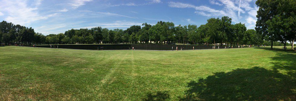 American History Through The Vietnam War Memorial And The Washington Monument