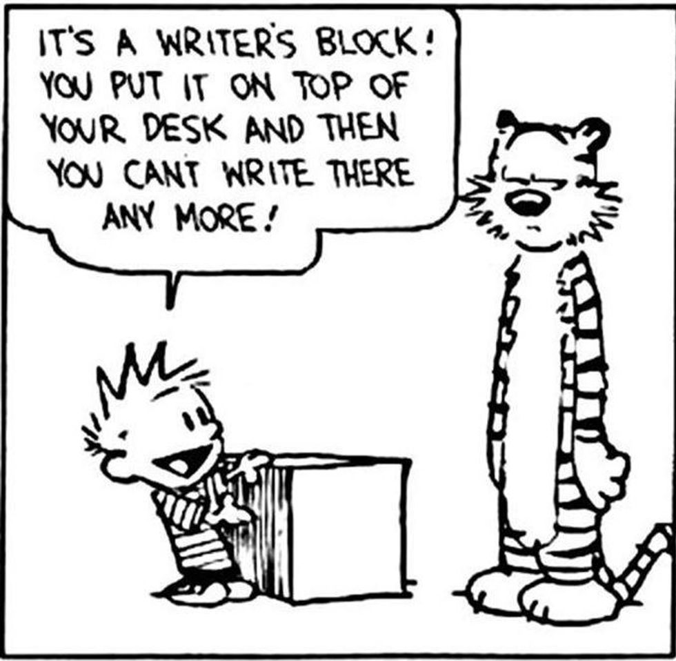 An Open Letter To Writer's Block