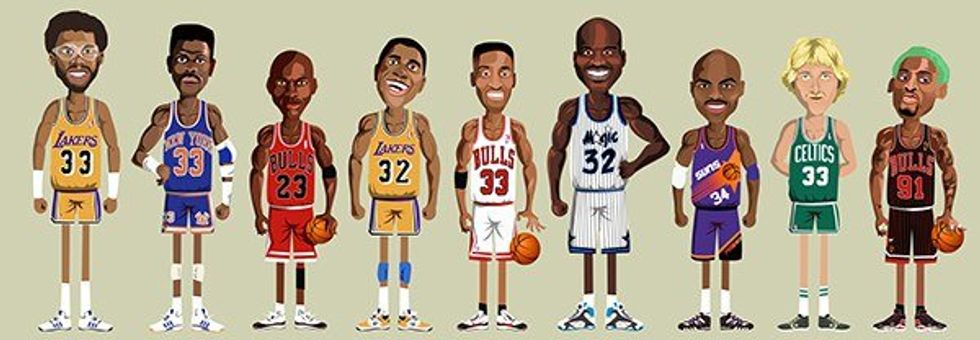 The Best All-Time NBA Starting Lineup