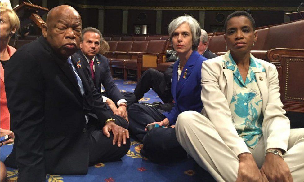 Democrats Sit-In Congress Over Gun Legislation